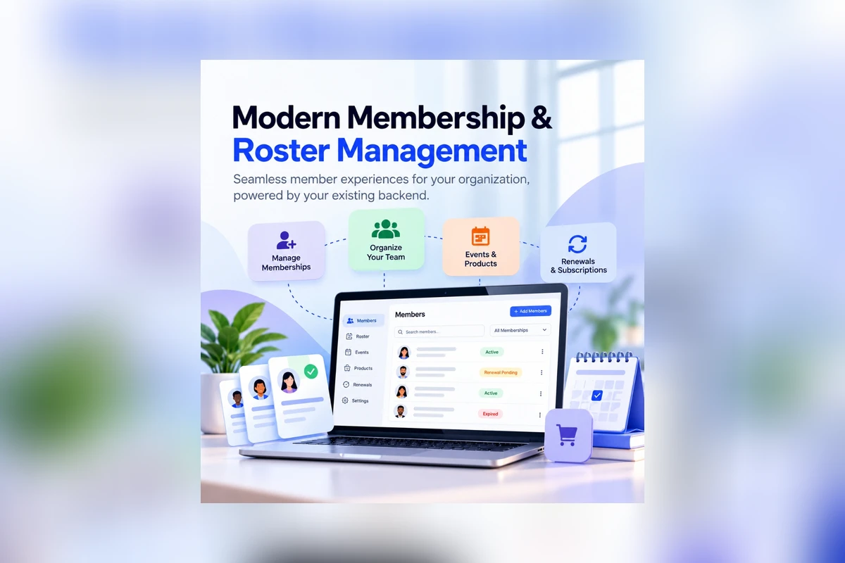 Modern membership and roster experiences on top of your existing backend