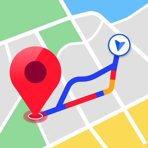 Map navigation interface with turn-by-turn directions to healthcare facilities