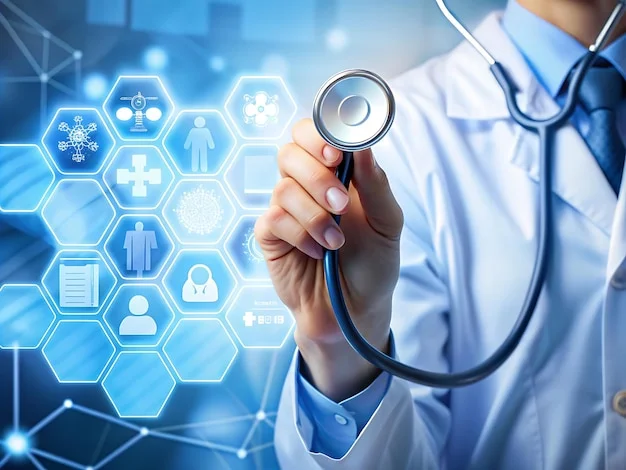 Contemporary medical equipment in a clean hospital environment